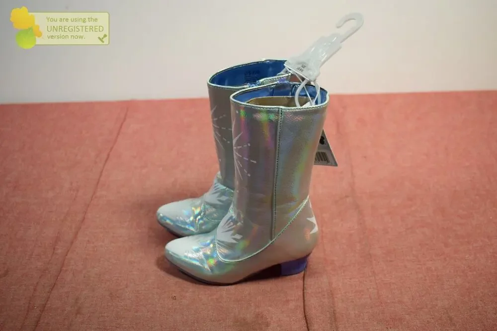 Jakks Disney Princess Elsa Girls Costume Boots 7-8